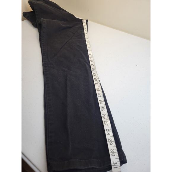 Gloria Vanderbilt Black Denim Straight Leg Mid Rise Faded Jeans Women's Size 10 - Picture 4 of 9